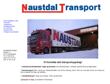 Tablet Screenshot of naustdaltransport.no